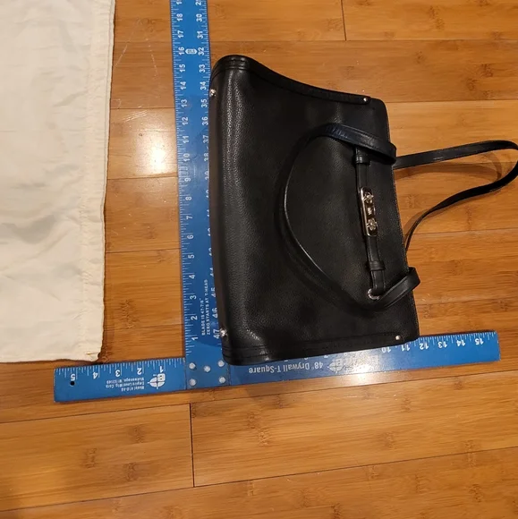 Coach Black Leather Satchel - Picture 9 of 12